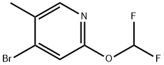 4-溴-2-(二氟甲氧基)-5-甲基吡啶 结构式