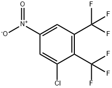 1-氯-5-硝基-2,3-二(三氟甲基)苯 结构式