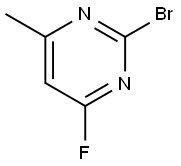 2-溴-4-氟-6-甲基嘧啶 结构式