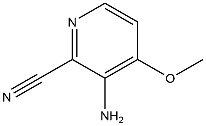 3-氨基-4-甲氧基吡啶腈 结构式