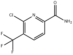 2-氯-3-(三氟甲基)吡啶-6-甲酰胺 结构式