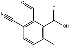 3-Cyano-2-formyl-6-methylbenzoic acid 结构式