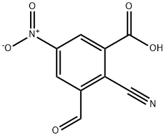 2-Cyano-3-formyl-5-nitrobenzoic acid 结构式