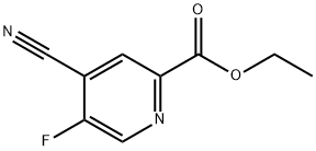 2-Pyridinecarboxylic acid, 4-cyano-5-fluoro-, ethyl ester 结构式
