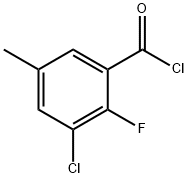 Benzoyl chloride, 3-chloro-2-fluoro-5-methyl- 结构式