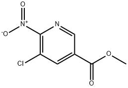 5-氯-6-硝基烟酸甲酯 结构式