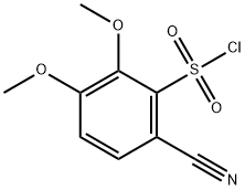 6-Cyano-2,3-dimethoxybenzenesulfonylchloride 结构式