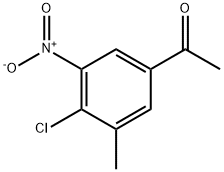 Ethanone, 1-(4-chloro-3-methyl-5-nitrophenyl)- 结构式