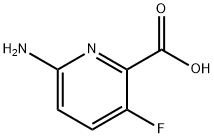 6-氨基-3-氟吡啶甲酸 结构式