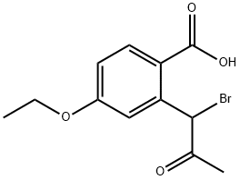 2-(1-Bromo-2-oxopropyl)-4-ethoxybenzoic acid 结构式