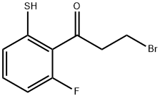 3-Bromo-1-(2-fluoro-6-mercaptophenyl)propan-1-one 结构式