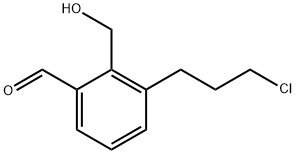 3-(3-Chloropropyl)-2-(hydroxymethyl)benzaldehyde 结构式