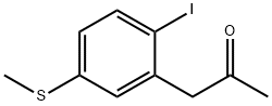 1-(2-Iodo-5-(methylthio)phenyl)propan-2-one 结构式