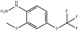 1-(2-(Methylthio)-4-(trifluoromethylthio)phenyl)hydrazine