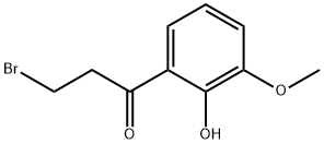 2-(3-Bromopropanoyl)-6-methoxyphenol 结构式