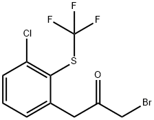 1-Bromo-3-(3-chloro-2-(trifluoromethylthio)phenyl)propan-2-one