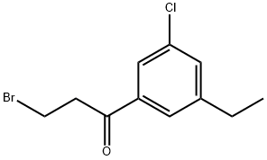 1-Propanone, 3-bromo-1-(3-chloro-5-ethylphenyl)-