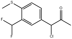 1-Chloro-1-(3-(difluoromethyl)-4-(methylthio)phenyl)propan-2-one