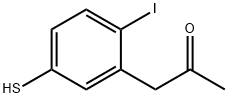 1-(2-Iodo-5-mercaptophenyl)propan-2-one 结构式