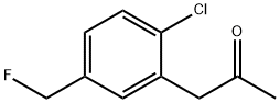 1-(2-Chloro-5-(fluoromethyl)phenyl)propan-2-one 结构式