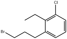 1-(3-Bromopropyl)-3-chloro-2-ethylbenzene 结构式