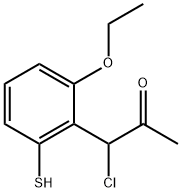 1-Chloro-1-(2-ethoxy-6-mercaptophenyl)propan-2-one 结构式