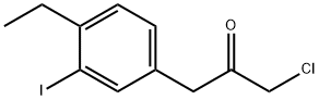 1-Chloro-3-(4-ethyl-3-iodophenyl)propan-2-one 结构式