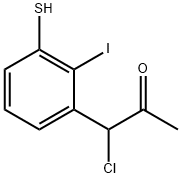 1-Chloro-1-(2-iodo-3-mercaptophenyl)propan-2-one 结构式