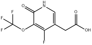 4-Fluoro-2-hydroxy-3-(trifluoromethoxy)pyridine-5-acetic acid