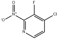 Pyridine, 4-chloro-3-fluoro-2-nitro- 结构式