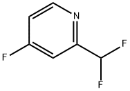 2-(二氟甲基)-4-氟吡啶 结构式