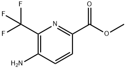 5-氨基-6-(三氟甲基)吡啶甲酸甲酯 结构式