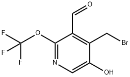 4-(Bromomethyl)-5-hydroxy-2-(trifluoromethoxy)pyridine-3-carboxaldehyde 结构式