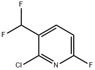 2-氯-3-(二氟甲基)-6-氟吡啶 结构式