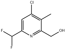 4-Chloro-6-(difluoromethyl)-3-methylpyridine-2-methanol 结构式