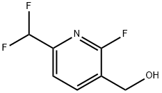 (6-(二氟甲基)-2-氟吡啶-3-基)甲醇 结构式