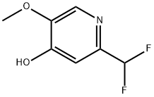 2-(二氟甲基)-5-甲氧基吡啶-4-醇 结构式