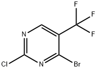 4-溴-2-氯-5-(三氟甲基)嘧啶 结构式