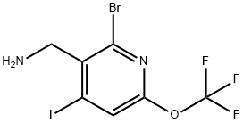 3-(Aminomethyl)-2-bromo-4-iodo-6-(trifluoromethoxy)pyridine