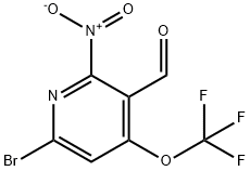 6-Bromo-2-nitro-4-(trifluoromethoxy)pyridine-3-carboxaldehyde 结构式