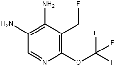 4,5-Diamino-3-(fluoromethyl)-2-(trifluoromethoxy)pyridine 结构式