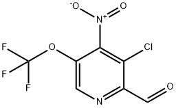 3-Chloro-4-nitro-5-(trifluoromethoxy)pyridine-2-carboxaldehyde 结构式