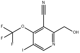3-Cyano-5-iodo-4-(trifluoromethoxy)pyridine-2-methanol 结构式
