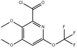 3,4-Dimethoxy-6-(trifluoromethoxy)pyridine-2-carbonyl chloride 结构式