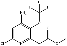 Methyl 4-amino-6-chloro-3-(trifluoromethoxy)pyridine-2-acetate 结构式