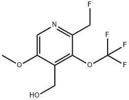 2-(Fluoromethyl)-5-methoxy-3-(trifluoromethoxy)pyridine-4-methanol 结构式