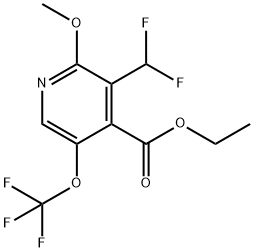 Ethyl 3-(difluoromethyl)-2-methoxy-5-(trifluoromethoxy)pyridine-4-carboxylate