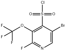 5-Bromo-2-fluoro-3-(trifluoromethoxy)pyridine-4-sulfonyl chloride