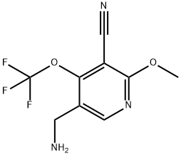 5-(Aminomethyl)-3-cyano-2-methoxy-4-(trifluoromethoxy)pyridine 结构式