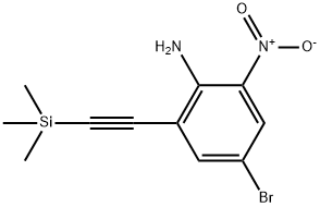 4-溴-2-硝基-6-((三甲硅基)乙炔基)苯胺 结构式